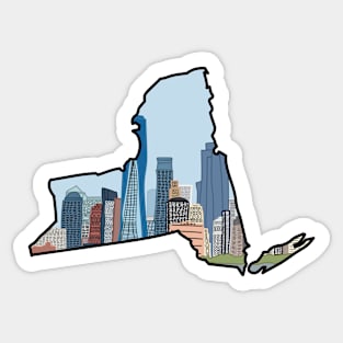 New York State by Courtney Graben Sticker